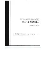 Roland SN-550 Owner'S Manual preview