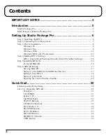 Preview for 2 page of Roland Studio Package Pro Owner'S Manual