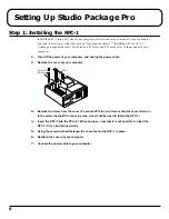 Preview for 6 page of Roland Studio Package Pro Owner'S Manual