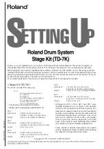 Preview for 11 page of Roland TD-7K Setting Up