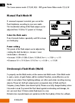 Preview for 18 page of Rollei Flash Unit 58F Instructions Manual