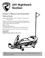 Rollplay Nighthawk NexGen W502 Owner'S Manual And Assembly Instructions preview