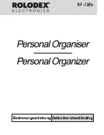 Preview for 110 page of Rolodex RF-128 User Manual