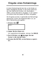 Preview for 17 page of Rolodex RF-8001 (German) Bedienungsanleitung