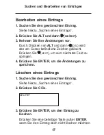 Preview for 19 page of Rolodex RF-8001 (German) Bedienungsanleitung