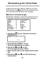 Preview for 24 page of Rolodex RF-8001 (German) Bedienungsanleitung