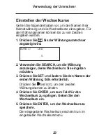 Preview for 25 page of Rolodex RF-8001 (German) Bedienungsanleitung