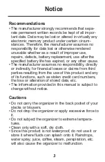 Preview for 4 page of Rolodex RF-8120 User Manual