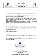 Preview for 12 page of Ronda QM2 Installation, Use And Care Manual