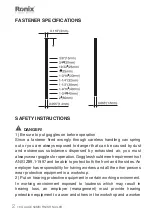 Preview for 3 page of Ronix RA-T50 Quick Start Manual