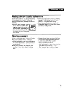 Preview for 17 page of Roper Roper REL3612BW2 Use And Care Manual