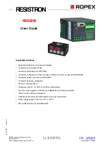 Ropex RESISTRON RES-5008 User Manual preview