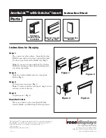 Preview for 1 page of ROSE DISPLAYS ANOQUICK SQUARE NO HANGING Manual