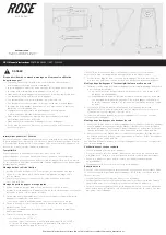 Preview for 3 page of Rose electronics RACE TOUR QR1 Owner'S Manual