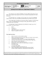 Preview for 2 page of ROSEDALE M-8 Installation, Operation & Maintenance Manual