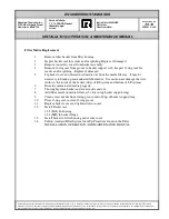 Preview for 3 page of ROSEDALE M-8 Installation, Operation & Maintenance Manual