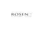 Preview for 50 page of Rosen GM Series Owner'S Manual