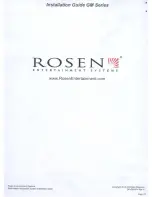 Preview for 148 page of Rosen GM Series Owner'S Manual