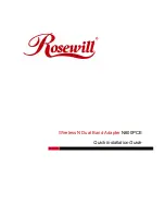 Preview for 1 page of Rosewill N600PCE Quick Installation Manual