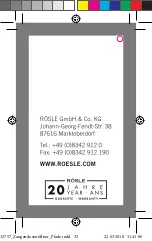 Preview for 32 page of Rosle 12757 Manual