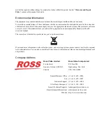 Preview for 5 page of Ross MUX-8258 Series User Manual