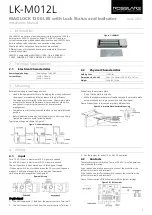 Rosslare LK-M012L Installation Manual preview