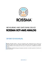 Preview for 1 page of ROSSMA IIOT-AMS Operation Manual