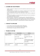 Preview for 39 page of Rotel COMPACT FRY 1702CH Instructions For Use Manual