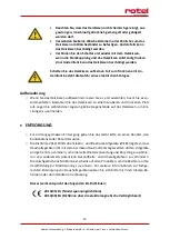 Preview for 13 page of Rotel HEATINGPAD510CH1 Instructions For Use Manual