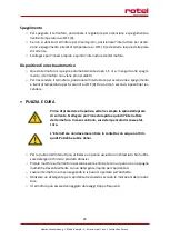 Preview for 28 page of Rotel HEATINGPAD510CH1 Instructions For Use Manual