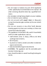 Preview for 96 page of Rotel INDUCTIONHOB1140CH Instructions For Use Manual