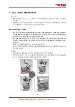 Preview for 58 page of Rotel KITCHENMACHINE4473CH Instructions For Use Manual