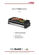 Rotel RACLETTEGRILL120CH2 Instructions For Use Manual preview