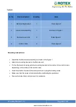 Preview for 42 page of Rotex Posidapt Expert Installation, Operation And Maintenance Manual