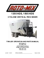 Roto-Mix 1355 HDS Operation And Parts Manual preview