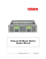 Preview for 1 page of rotork Pakscan IIE System Manual