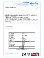 Preview for 3 page of Rototec DEPURO ONE Maintenance Manual