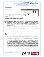 Preview for 4 page of Rototec DEPURO ONE Maintenance Manual