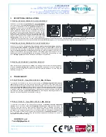 Preview for 13 page of Rototec DEPURO ONE Maintenance Manual