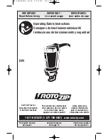 Preview for 1 page of RotoZip RotoZip DR1 Operating/Safety Instructions Manual