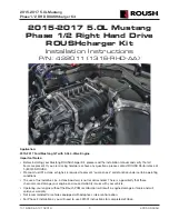 Preview for 2 page of ROUSH 1316-RHD-AA Installation Instructions Manual