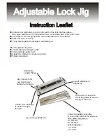 Preview for 1 page of RoutingJigs Adjustable Lock Jig Instruction Leaflet