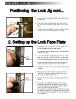 Preview for 3 page of RoutingJigs Adjustable Lock Jig Instruction Leaflet