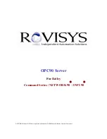 RoviSys OPC90 User Manual preview