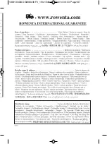 Preview for 187 page of Rowenta DG8980 Manual