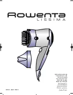 Rowenta LISSIMA PH570 Instructions For Use Manual preview