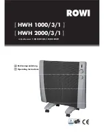 Preview for 1 page of Rowi HWH 1000/3/1 Operating Instructions Manual