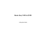 Roxio Easy VHS to DVD Getting Started Manual preview