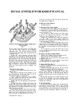 Preview for 11 page of Royal Enfield 350 BULLET 1956 Workshop Maintenance Manual