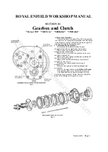 Preview for 22 page of Royal Enfield 350 BULLET 1956 Workshop Maintenance Manual